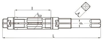 РЕГУЛИРУЕМАЯ РАЗВЕРТКА HSS № 21–23 мм.