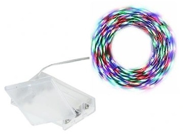 TAŚMA LED DO MEBLI na BATERIE MULTIKOLOR 3m RGB