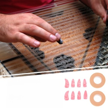 1 НАБОР ПОКРЫТИЙ НА ПАЛЬЦЫ, ЗАЩИТЫ ДЛЯ НОГТЕЙ, УЧЕБНАЯ ЛЕНТА