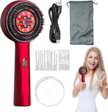 Портативный электрический массажер для кожи головы с функцией распыления