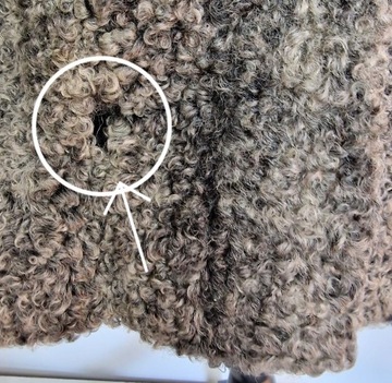 ВИНТАЖНЫЙ КАРАКУЛЯРНЫЙ МЕХ СЕРОГО ЦВЕТА