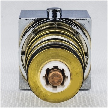 Комплект термостатической головки с ручкой для смесителя скрытого монтажа Tres CUAD