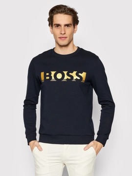 Bluza męska HUGO BOSS bawełniana granatowa r. L