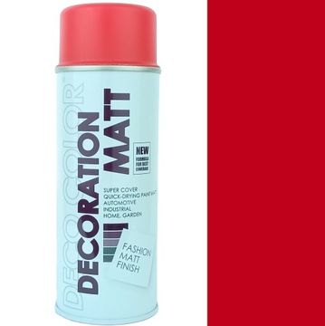 LAKIER W SPRAYU FARBA DO PLASTIKU METALU DREWNA SZKŁA CERAMIKI OGNISTY MAT