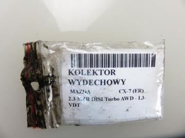 KOLEKTOR VÝFUKOVÝ MAZDA CX-7 2.3 MZR DISI TURBO AWD 238 - L3-VDT