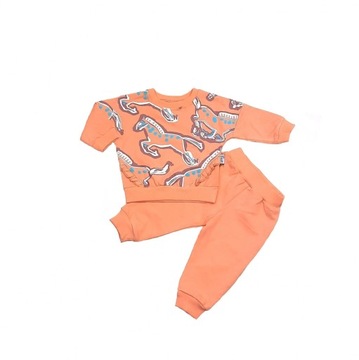 KOMPLET DZIEWCZĘCY DRES DZIECIĘCY BLUZA SPODNIE 68