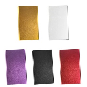 Удлиненный металлический портативный портсигар 10 см, 20 портсигаров, световая пластина