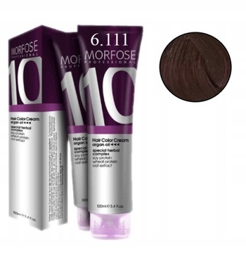 MORFOSE 10 CREME FARBA DO WŁOSÓW KREM KOLORYZUJĄCY ARGAN OIL 6.111 100ML