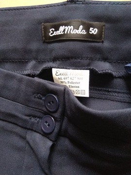 EXELL MODA элегантные брюки 50 темно-синие 108см