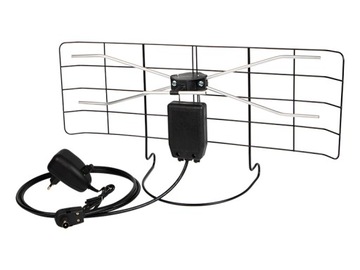 Antena wewnętrzna TV pokojowa DVB-T2 4K FM MUX8