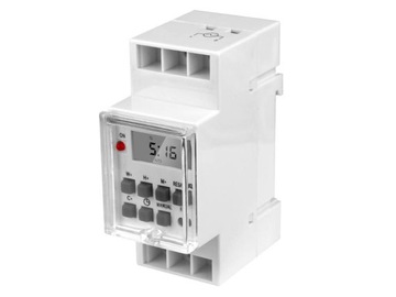 PROGRAMATOR CZASOWY NA SZYNĘ CYFROWY TYGODNIOWY 5.