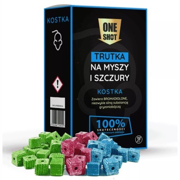 ONE SHOT Kostka 1 kg trucizna na myszy szczury