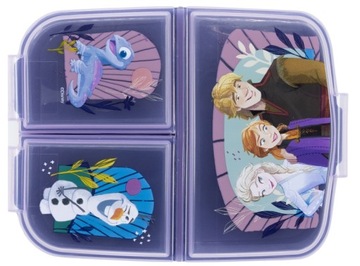 FROZEN Śniadaniówka trzykomorowa Kraina Lodu lunch box CHLEBAK