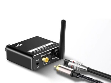 Konwerter Coaxial Toslink Bluetooth USB na AUX DAC