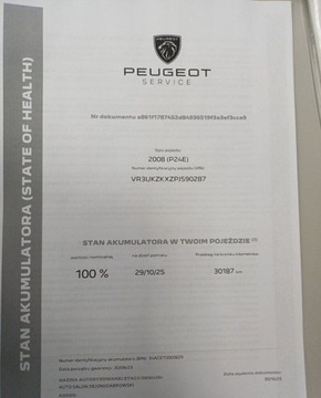Peugeot 2008 II e-SUV Elektryczny 50kWh 136KM 2023 Peugeot 2008 e-2008 Allure Pack 136 KM I wl. Gwarancja FV23 136KM, zdjęcie 37