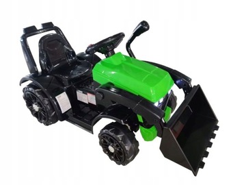TRAKTOR AUTO POJAZD NA AKUMULATOR ŚWIATŁA LED AUDIO MP3 + PILOT + ŁYŻKA