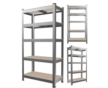 REGAŁ 150x70x30 600kg METALOWY MAGAZYNOWY WARSZTATOWY GARAŻOWY 5 PÓŁKEK