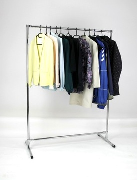 МЕТАЛЛИЧЕСКАЯ ВЕШАЛКА 1М для ОДЕЖДЫ ГАРДЕРОБ
