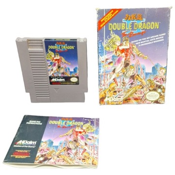 Gra Double Dragon II 2 / Nintendo NES / Komplet pudełko instrukcja i cover