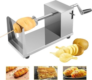 ПРОФЕССИОНАЛЬНАЯ МАШИНА ДЛЯ КАРТОФЕЛЬНЫХ ЧИПСОВ, ПАЛОЧЕК + 3 ЛЕЗВИЯ