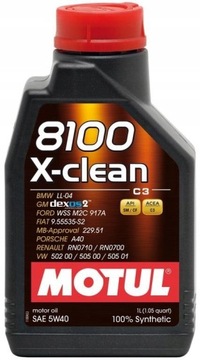 MOTUL 8100 X-clean C3 5W40 5W-40 1L