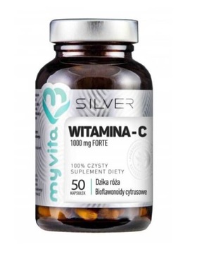 Silver Witamina C 1000mg zdzikiej róży 50kap