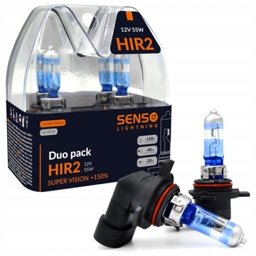 ŻARÓWKI SENSO SUPER VISION 2x HIR2 DUO 150%