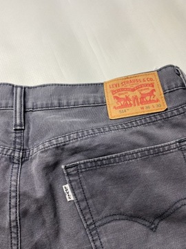 Levi's 514 STRAUSS LEVIS oryginalne szare Spodnie W 36 L 32