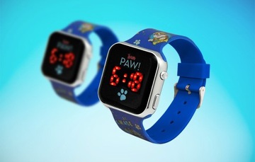 ДЕТСКИЕ ЛИЦЕНЗИОННЫЕ ЧАСЫ СО СВЕТОДИОДНЫМ ДИСПЛЕЕМ PAW PATROL КАЛЕНДАРЬ-БУДИЛЬНИК 1,44 ДЮЙМА