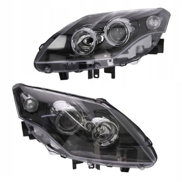 Reflektor Lampa Renault Laguna III 3 2007-2010 H7+H7 Prawa + Lewa Czarna