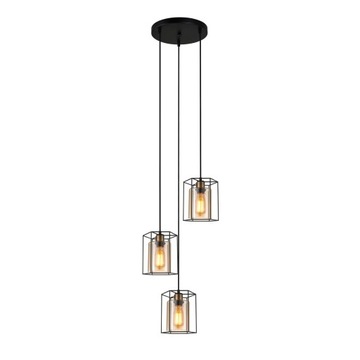 LAMPA WISZĄCA ITALUX KALULA PND-78901-3A-BK+AMB