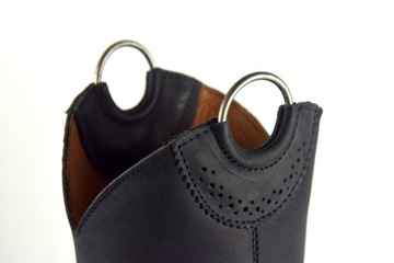 OFICERKI SKÓRZANE MĘSKIE MATOWE OBUWIE 139