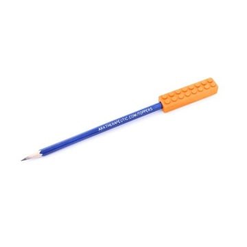 Gryzak ARK BRICK STICK Klocek na Ołówek Pomarańczowy