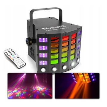 Efekt świetlny LED RGBA UV Derby+ stroboskop Gobo