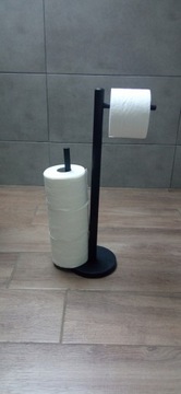 ПОДСТАВКА ДЛЯ ТУАЛЕТНОЙ БУМАГИ СТАЛЬНОЙ УНИТАЗ LOFT, ЧЕРНЫЙ МАТОВЫЙ 53СМ