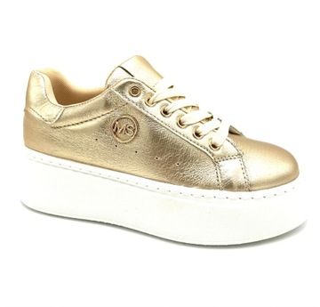 ZŁOTE SNEAKERSY ADIDASY PÓŁBUTY NA PLATFORMIE KOTURNIE EKO SKÓRA GOLD 41