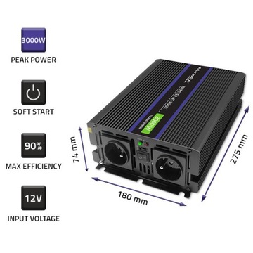 Преобразователь напряжения Monolith 3000 MS Wave |||