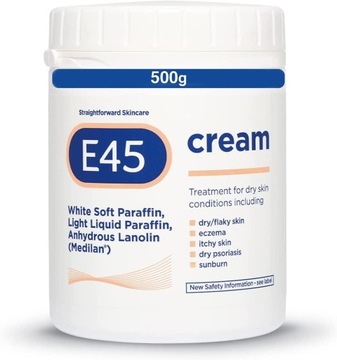E45 Cream 500 g Moisturiser for Dry Skin KREM Z UK