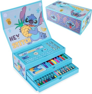 ZESTAW 30 KREDEK KREDKI WOSKOWE OŁÓWKI DISNEY STITCH PREZENT DLA DZIECKA