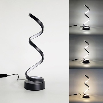 ELEGANCKA NOWOCZESNA LAMPA STOŁOWA LED 3 KOLOR REGULOWANA JASNOŚĆ DO SALONU