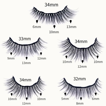 МАГНИТНЫЕ РЕСНИЦЫ 5X ДЛИНЫ + ПИНЦЕТ + ПОДВОДКА ДЛЯ ГЛАЗ