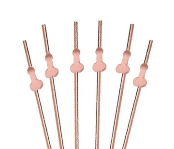 SŁOMKI PENISKI WILLY gold rose PANIEŃSKI DO DRINKÓ