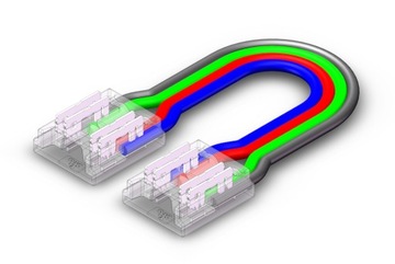 ZŁĄCZKA DO TAŚM LED COB NEON RGB KĄTOWA