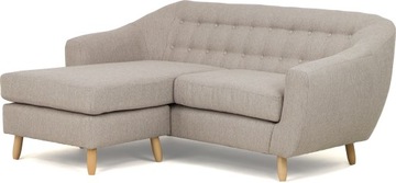 MAŁY NAROŻNIK KALIFORNIA ROGÓWKA SOFA SKANDYNAWSKI