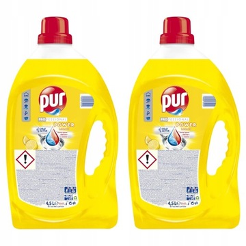 Pur Professional Płyn do Naczyń Lemon 4,5l x2