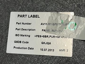 FORD B-MAX 12- KRYTINA PODLAHA KUFRU ORIGINÁLNÍ