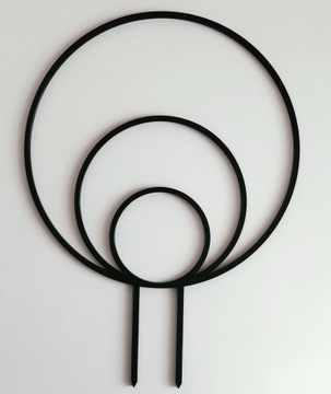 PODPÓRKA PERGOLA DO KWIATÓW KOŁO 3 OBRĘCZ 20 cm h