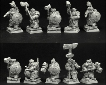 Scibor 28FM0341 Figurki RPG Dwarves Hammerers 28mm