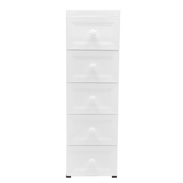 5-WARSTWOWA SZAFKA DO PRZECHOWYWANIA BIAŁA 25*34* 82CM