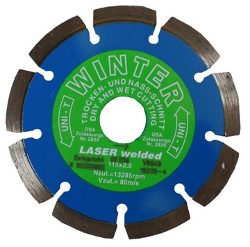 TARCZA DIAMENTOWA UNI-T 115mm/22,2mm WINTER